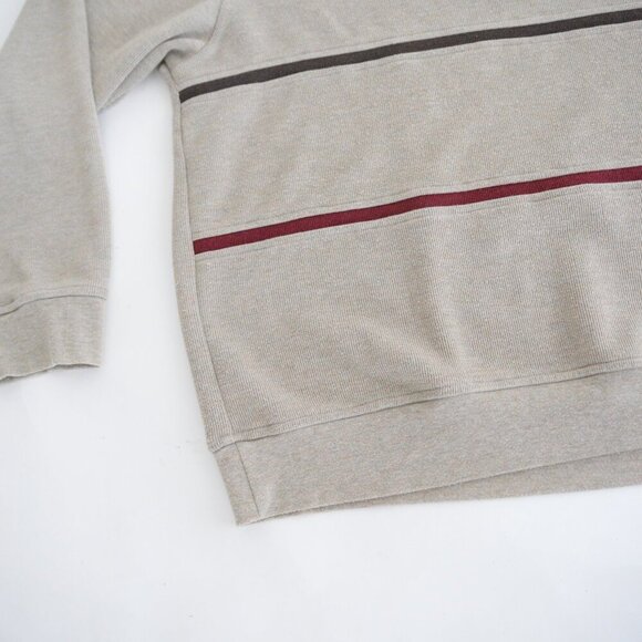 Vintage Arnold Palmer Tan Quarter Zip Fine Knit Lightweight Sweater XL - Picture 7 of 10